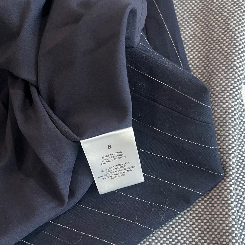 Favorite Daughter Navy Pinstripe Dress - Picture 4 of 5